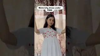 Meesho maternity dress under ₹500, comment down for link #meeshohaul #maternitydress