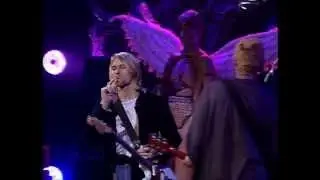 Kurt Cobain says  Then why are you here   on LIVE AND LOUD