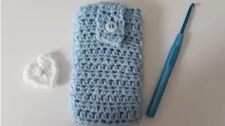 DIY Handytasche/Handyhülle häkeln-super einfach!|Danas Häkelwelt