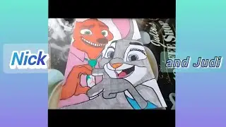 How to draw Nick and Judi from Zootopia2 Part 1 #drawing #lofi #art #zootopia2