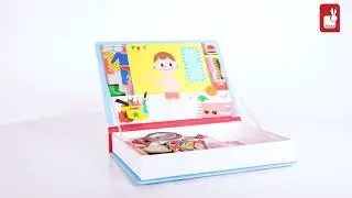 JANOD Magneti&rsquo;book Boy&rsquo;s Costumes Faces 36 Magnets (02719)