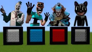 Never Make A Portal To The Terrifier, Mimicer, It Pennywise, Cartoon Cat Dimension in Minecraft!