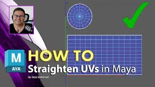 Как выпрямить UV-оболочки в Maya