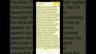 what is the future of text to speech for blind vocalizer TTS remove from play store dont skip 🔥🔥🔥