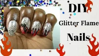DIY: Flames on False Nails