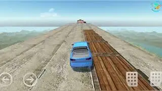 mega ramp jump  truck stunt ramp cars e1q
