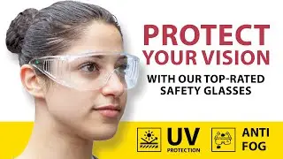 Diamont Vented Over Clear Safety Glasses