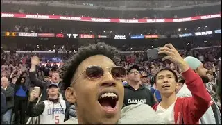 COURT SIDE @ CLIPPERS VS ROCKETS GAME FT  LIL PUMP , DDG , ROYAL FAMILY , TRAVIS  SCOTT