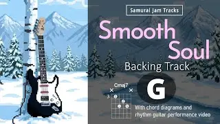 Snowy Day Smooth Soul Guitar Backing Track in G major