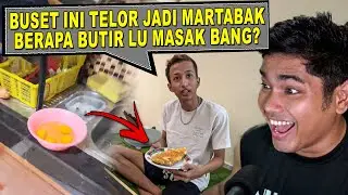 MASAKIN MATEM MARTABAK 4 BUTIR TELUR, SEMPAT MUAL DIA TAPI HARUS...