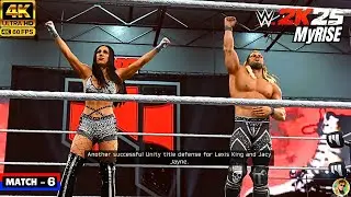 WWE 2K25 MyRISE - NXT MUTINY Геймплей командного матча Лексис Кинг и Джейси Джейн [4K 60FPS ПК] (...
