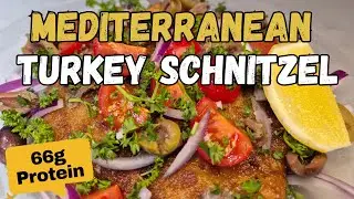 PROTEIN LOADED TURKEY SCHNITZEL - Tomatoes, olives, anchovies
