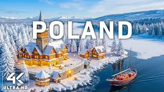 Poland 4K ❄️ Winter Wonderland &ndash; Snowy Villages, Frozen Lakes & Peaceful Countryside