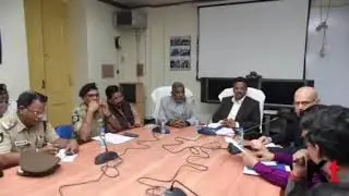 Firhad Hakkim ,Mayor ,conducting the meeting  with the Hawkers representatives at KMC