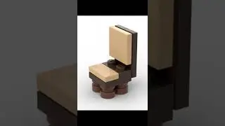 How to build a chair in Lego #instructions #lego
