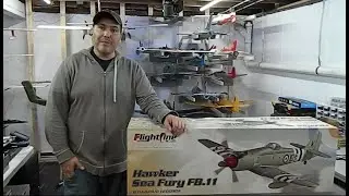 Motion RC Hawker Sea Fury Un-Boxing and Aircraft History