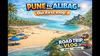 Our First Vlog | Pune to Alibag Road Trip 🚗🌊