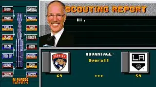 NHL 19 (NHL 95 Rom Hack) | Florida Panthers vs Los Angeles Kings | 2nd Round Playoffs | #nhl95
