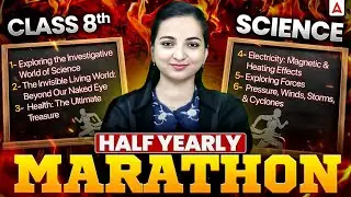 Class 8 Science Chapter 1 to 6 New NCERT | Maha Marathon | Half Yearly Exam 2025-26 | By Vibhuti Mam
