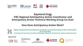 Day 1 Panel Discussion: Anticipatory Action & Disaster Risk Reduction Financing