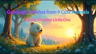 9 Cute Animals Say Goodnight 💤 Bedtime Stories for Toddlers: Calming Sleep Meditation for Kids