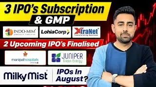 Indo MIM IPO Subscription & GMP | Juniper IPO | Milky Mist IPO | Jayesh Khatri