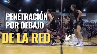 Penetración por debajo de la red en voleibol