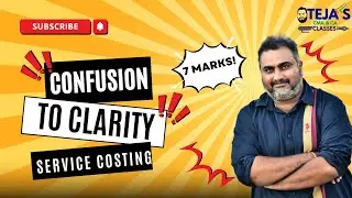 SERVICE COSTING SUPER IMPORTANT QUESTIONS