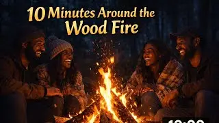 Relaxing Wood Fire Gathering 🔥 10 Minutes of Laughter & Unity