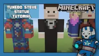 Minecraft Xbox One: Tuxedo Steve Statue Tutorial!