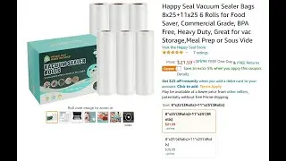 Trying Some Generic Vacuum Seal Rolls