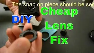 Cheap Lens Fix | Replacing Lens on 1080p action Camera | Lens Repair | 12.00 dollar lens  fix