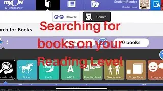 Searching MyOn for Books on Your Reading Level