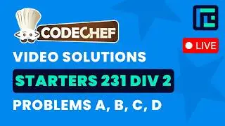 CodeChef Starters 231 | Video Solutions - A to D | by Hariom Singh | TLE Eliminators