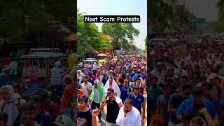 Neet Scam Protest By Students 🤬 #neet #neetscam #shorts
