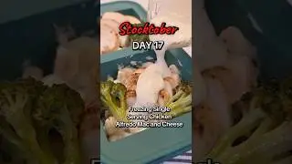 Stocktober Day 17: Freezing Single Serving Chicken Alfredo Mac and Cheese