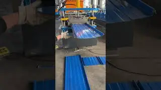 Self lock roof sheet machine #rollformingmachine #selflock #ghana #roofsheets #steelmachine