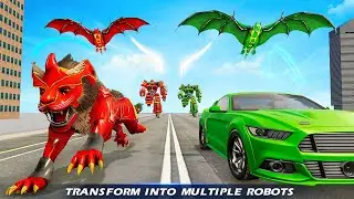 Lion Robot Car Game 2021 &ndash; Flying Bat Robot Games video | Robot 2021 gameplay | 3D robot gameplay