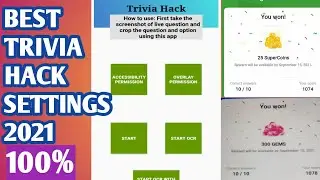 BEST TRIVIA HACK SETTINGS 2021  100% WORKING.