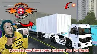 Download New Bharat Benz Truck Mod for Bus simulator Indonesia #gameplay  || NEUPANE GAMER ||