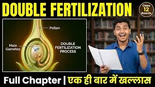 Sexual Reproduction in Flowering Plants One Shot|Double Fertilization & Pollination|Class 12 Biology