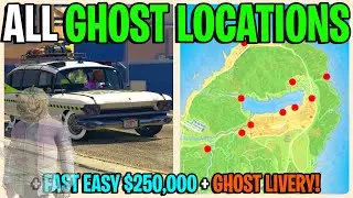 ALL GHOST LOCATIONS IN GTA 5 ONLINE 2023! EASY $250,000 WITH GHOST LIVERY
