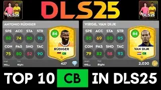 DLS 25 | 😱 TOP 10 CENTRE BACKS IN DREAM LEAGUE SOCCER 2025