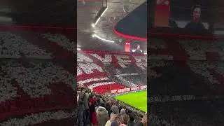 Amazing choreography by Bayern Munich fans during the match against Chelsea