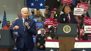 Biden, Trump holding rallies ahead of midterm elections