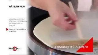 Les diff&eacute;rentes techniques d'&eacute;talement de la p&acirc;te &agrave; cr&ecirc;pe