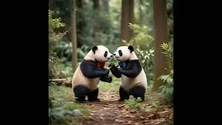 Adorable Panda Play Fight &ndash; Too Cute to Handle!