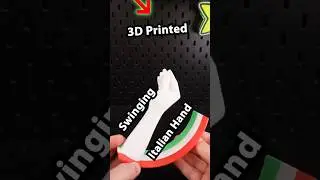 3D Printed &ndash; Swinging Italian Hand #3dprinting #italianhand