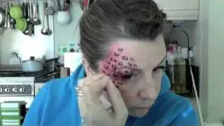 Face Painting - pink leopard Eye design - ThorneFX