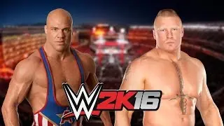 Kurt Angle vs Brock Lesnar